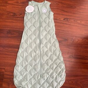 Quilted Sleeveless Kids Sleeping Bag - Green